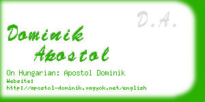 dominik apostol business card